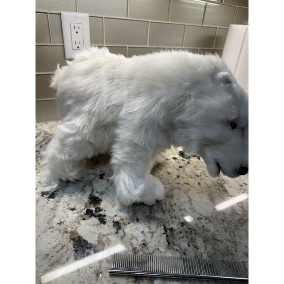 VTG Hansa  Realistic Standing  Sitting Polar Bear Stuffed Animal Rare HTF Nos - Picture 16 of 16